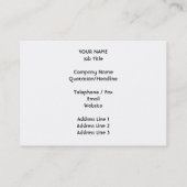 灰色の猫の漫画。 名刺 (裏面)