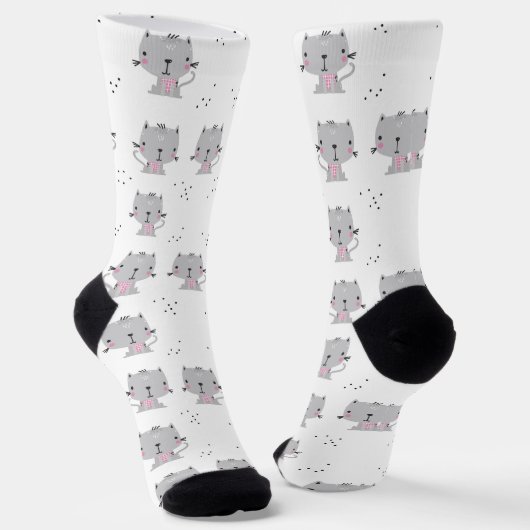 灰色の猫 ソックス (傾斜あり)