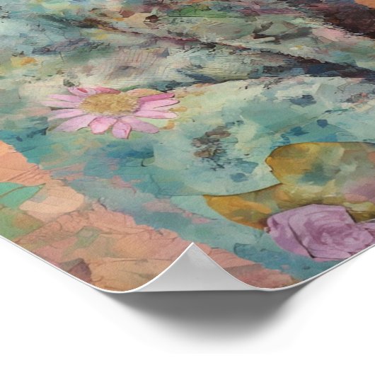 灰色の猫 ポスター (角)