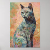 灰色の猫 ポスター (正面)