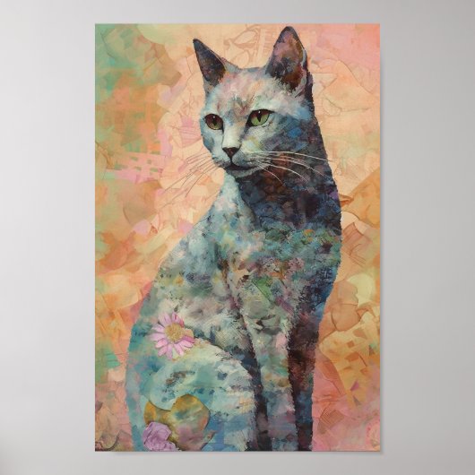 灰色の猫 ポスター (正面)