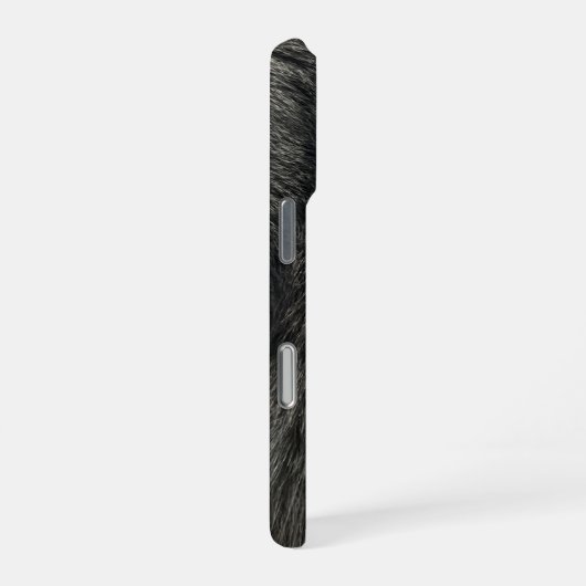 灰色の猫 iPhoneケース (右側面)