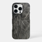灰色の猫 iPhoneケース (裏面)