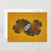 灰色の生き物 – フラクタル葉書 ポストカード (正面/裏面)