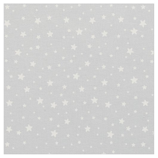 灰色の生地の星 ファブリック (クローズアップ)