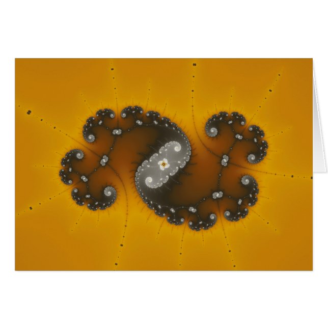 灰色の生物 – フラクタルカード (正面横)