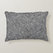 灰色の画像を長方形、明るい線に分割 アクセントクッション (正面)