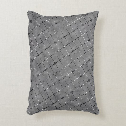 灰色の画像を長方形、明るい線に分割 アクセントクッション (正面(垂直))