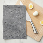 灰色の画像を長方形、明るさワイヤに分割 キッチンタオル (四つ折り)