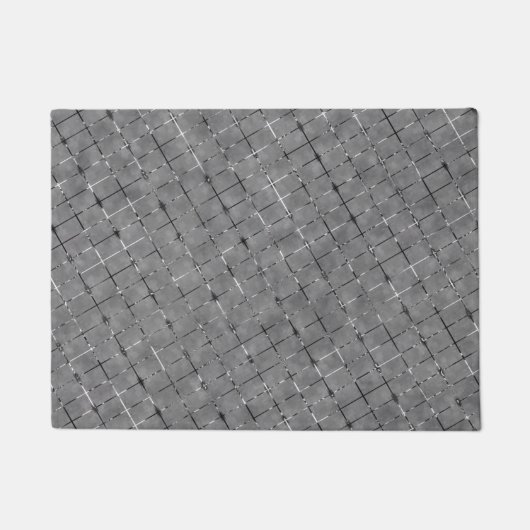 灰色の画像を長方形、明るさワイヤに分割 ドアマット (正面)