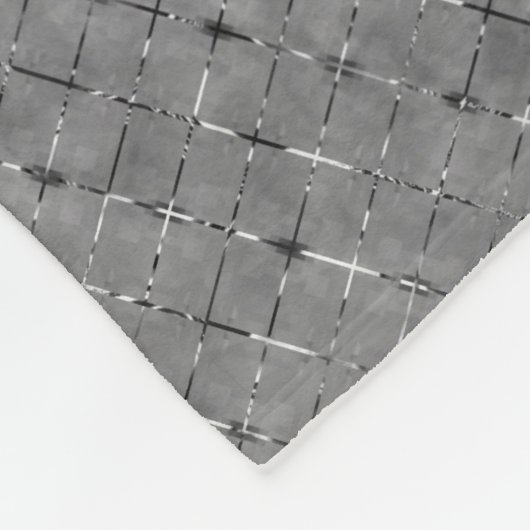 灰色の画像を長方形、明るさワイヤに分割 フリースブランケット (角)