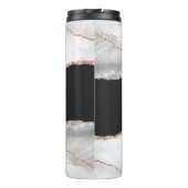 灰色の白いバラの金ゴールドは暗黒の花嫁結婚の女 タンブラー (裏面)