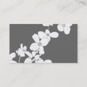 灰色の白いヴィンテージのミズキ 名刺 (裏面)