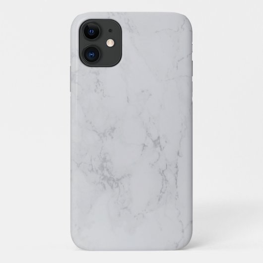 灰色の白い大理石のケースメイトがほとんどリンゴ Case-Mate iPhoneケース (裏面)