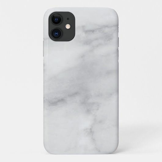 灰色の白い大理石のケースメイト Case-Mate iPhoneケース (裏面)