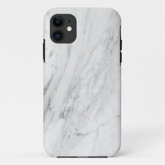 灰色の白い大理石ケースメイトのタフアップル Case-Mate iPhoneケース (裏面)