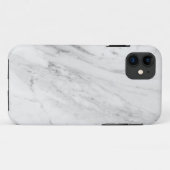 灰色の白い大理石ケースメイトのタフアップル Case-Mate iPhoneケース (裏面(横))