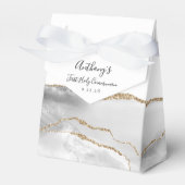 灰色の白い金ゴールド重ね合わせスクリプトの最初のコミュニティ フェイバーボックス (正面サイド)