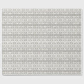 灰色の白い雪エレガント片 |クリスマス・ホリデー ラッピングペーパー (フラット)