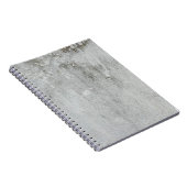 灰色の白い黒に熟成したモルタル壁 ノートブック (右側)