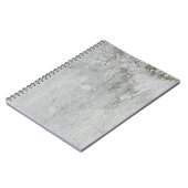 灰色の白い黒に熟成したモルタル壁 ノートブック (左側)