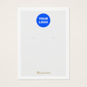 灰色の白の追加ロゴのイヤリングディスプレイソーシャルメディア (正面)