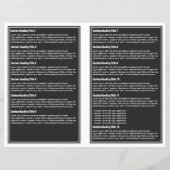 灰色の白シンプルい縁ど文書 (裏面)