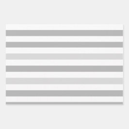 灰色の白ストライプ色 ラッピングペーパーシート