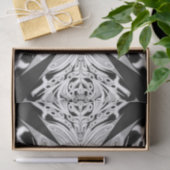 灰色の白黒の蝶の翼のある抽象芸術 薄葉紙 (ギフト)