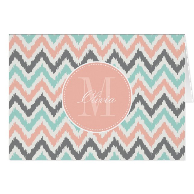 灰色の真新しいモモのジグザグ形のイカットパターン (正面横)