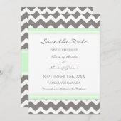 灰色の真新しい結婚式の保存日付カード セーブザデート (正面/裏面)