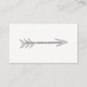 灰色の矢印 名刺 (正面)