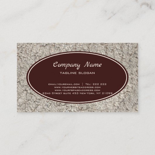 灰色の石のマーブル 名刺 (裏面)