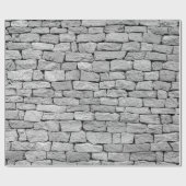 灰色の石の壁を背景抽象芸術。 ラッピングペーパー (フラット)