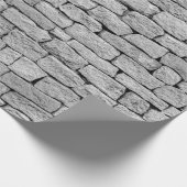 灰色の石の壁を背景抽象芸術。 ラッピングペーパー (角)