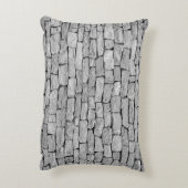 灰色の石の壁、抽象芸術背景。 アクセントクッション (裏面(縦))