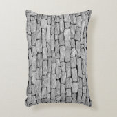 灰色の石の壁、抽象芸術背景。 アクセントクッション (正面(垂直))