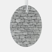 灰色の石の壁、抽象芸術背景。 ガラスオーナメント (正面右)