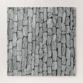 灰色の石の壁、抽象芸術背景。 ジグソーパズル (横)