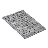 灰色の石の壁、抽象芸術背景。 ノートブック (右側)