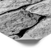 灰色の石の壁、抽象芸術背景。 ポスター (角)