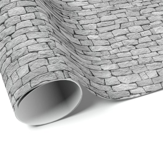 灰色の石の壁、抽象芸術背景。 ラッピングペーパー (ロールコーナー)