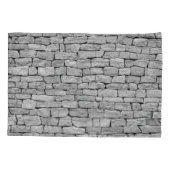 灰色の石の壁、抽象芸術背景。 枕カバー (裏面)