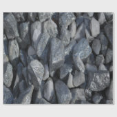 灰色の石 ラッピングペーパー (フラット)