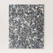 灰色の砂利の石の背景 ジグソーパズル (縦)