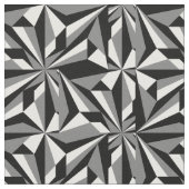 灰色の砂漠の花 ファブリック (クローズアップ)