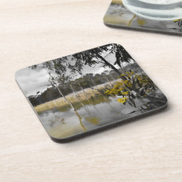 灰色の空の下の反射 コースター