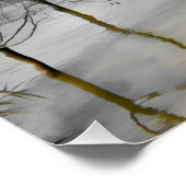 灰色の空の下の反射 ポスター (コーナー)