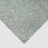 灰色の素朴なダマスク織のヴィンテージの壁紙 薄葉紙 (詳細)