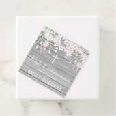 灰色の素朴木材赤面フローラの最初の共有 フェイバータグ (インサイチュ)